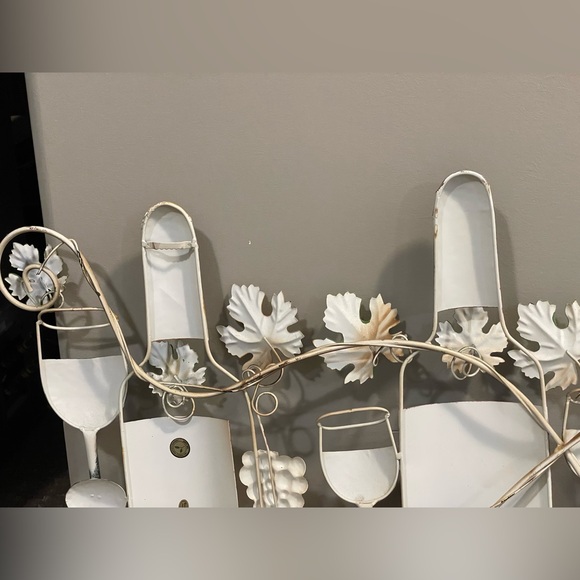 Outdoor / Indoor Art Metal Multi-Colored Metal Wire Wine Home Wall Decoration - Picture 9 of 10